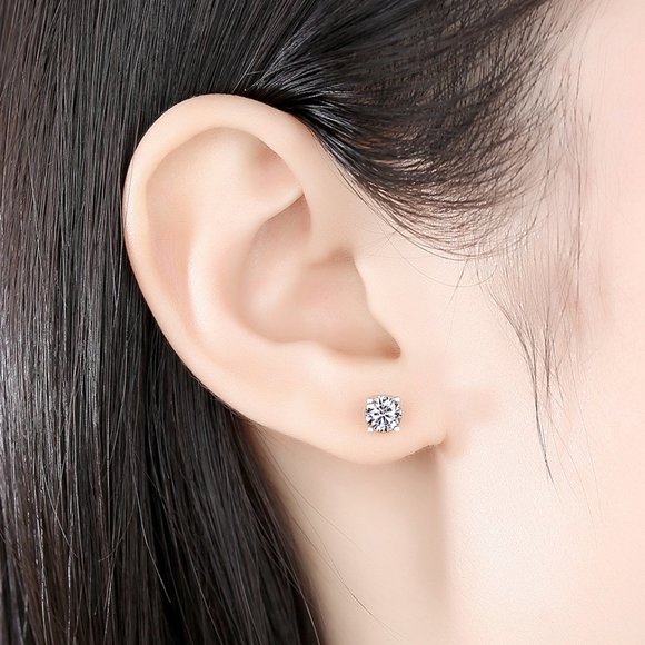 1 Carats Moissanite Stud Earrings- Ideal Gift For Her - Picture 4 of 4